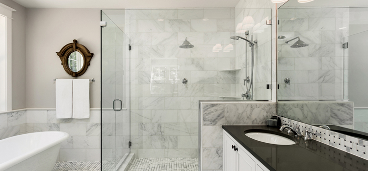 bathroom shower door installation in West Pensacola