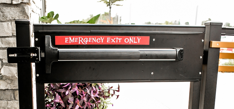 emergency push bar installation in West Pensacola